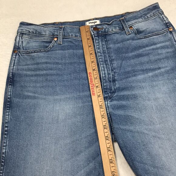 WRANGLER 626 Jeans Women 33x30 Westward High Rise Boot Light Wash Denim Blue - Picture 15 of 16